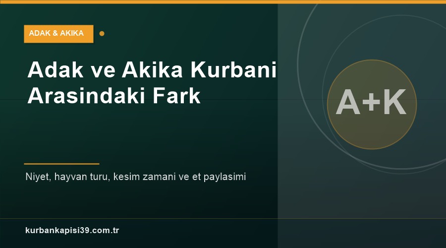 Adak Kurbanı ile Akika Kurbanı Arasındaki Fark Nedir?
