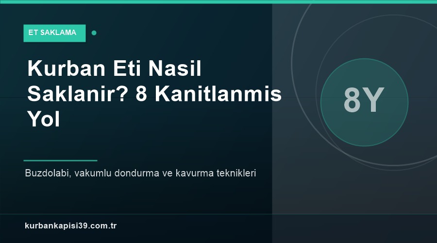 Kurban Eti Nasıl Saklanır? Tazeliği Korumanın 8 Kanıtlanmış Yolu
